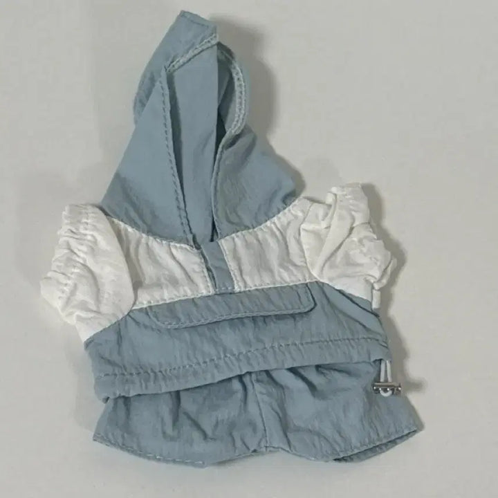 [BUNJANG] 10cm Doll Clothes Sky Blue Anorak Windbreaker / 10cm 인형옷 하늘색 아노락 바람막이