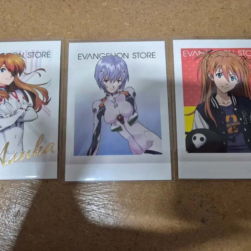 [BUNJANG] Evangelion Asuka &amp; Rei Pashacolle Photocard Set / 에반게리온 아스카 레어.일반.레이일반 파샤코레 포토 카드