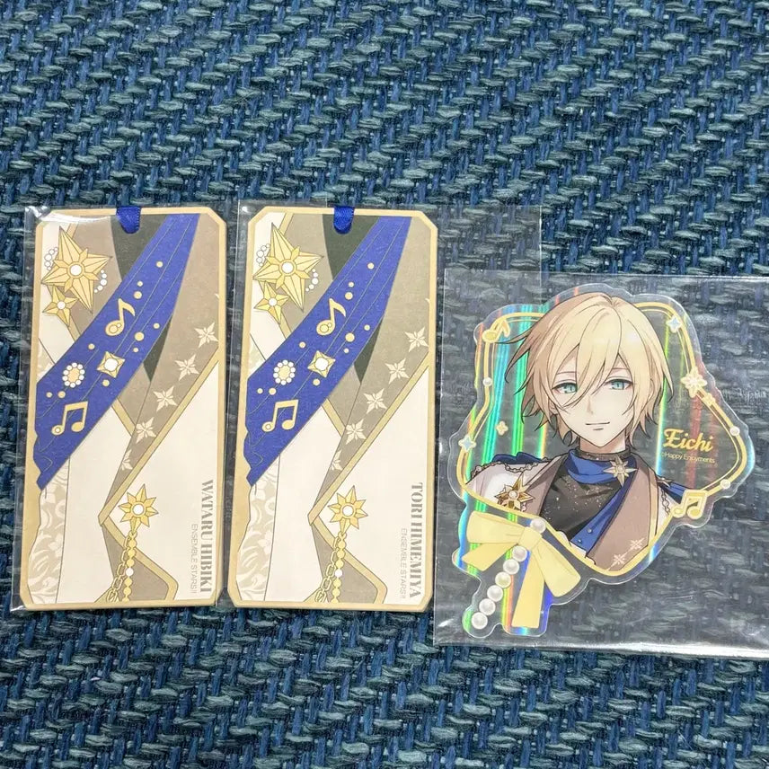 [BUNJANG] Ensemble Stars! 10th Anniversary Mofun Collaboration Popup - Fine - Eichi, Wataru, Tori - Star Clear Bookmark (Entrance Benefit) / 앙스타 10주년 모펀 콜라보 팝업 피네 에이치 와타루 토리 스타클리어 책갈피 입장특전