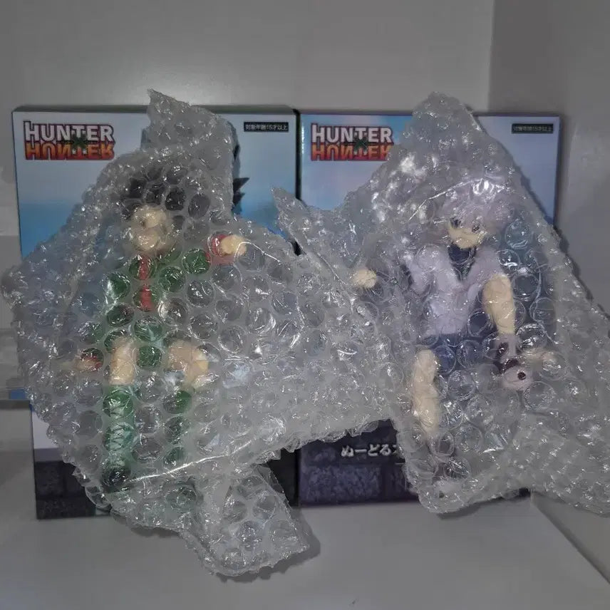 [BUNJANG] Hunter x Hunter Gon Freecss &amp; Killua Zoldyck Noodle Stopper Figure (Sealed) / 헌터헌터 곤키르아 누들스토퍼 비닐미개봉