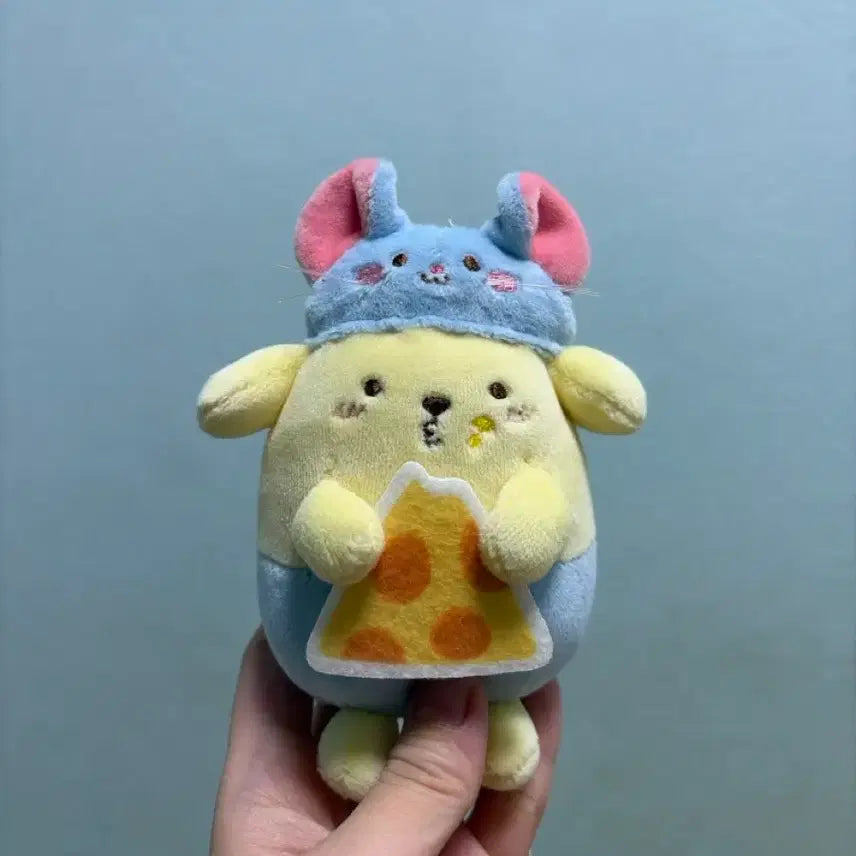 [BUNJANG] Vintage Mouse Pompompurin Plush Mascot Doll / 고전 생쥐 폼폼푸린 무뉴 마스코트 인형