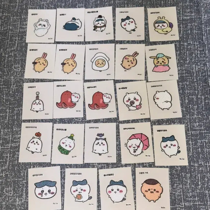 [BUNJANG] Cheekawaii Secret Retro Sticker Bundle Set / 먼작귀 치이카와 시크릿 레트로 스티커 띠부씰 띠부띠부씰 일괄 세트