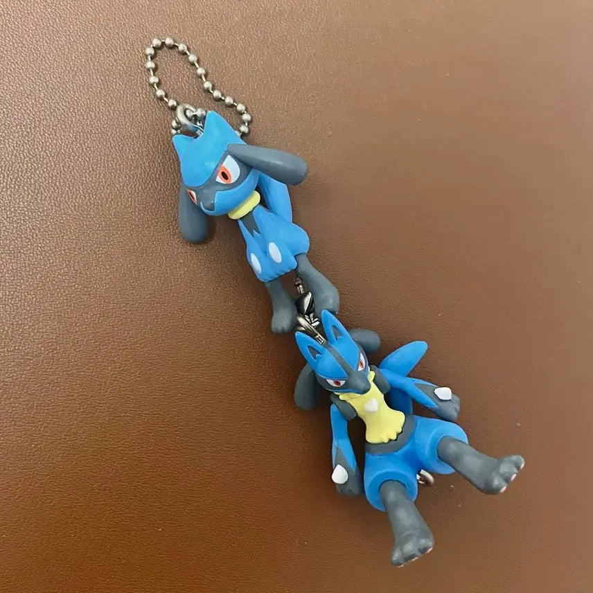 [BUNJANG] Pokemon Lucario Riolu Keychain Set / 포켓몬 루카리오 리오르 대롱 키링 세트