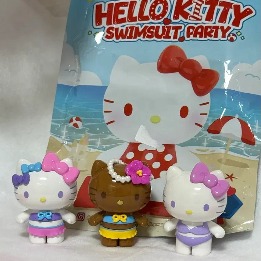 [BUNJANG] Top Toy Hello Kitty Summer Party Swimsuit Figure / 탑토이 헬로키티 썸머파티 수영복 피규어