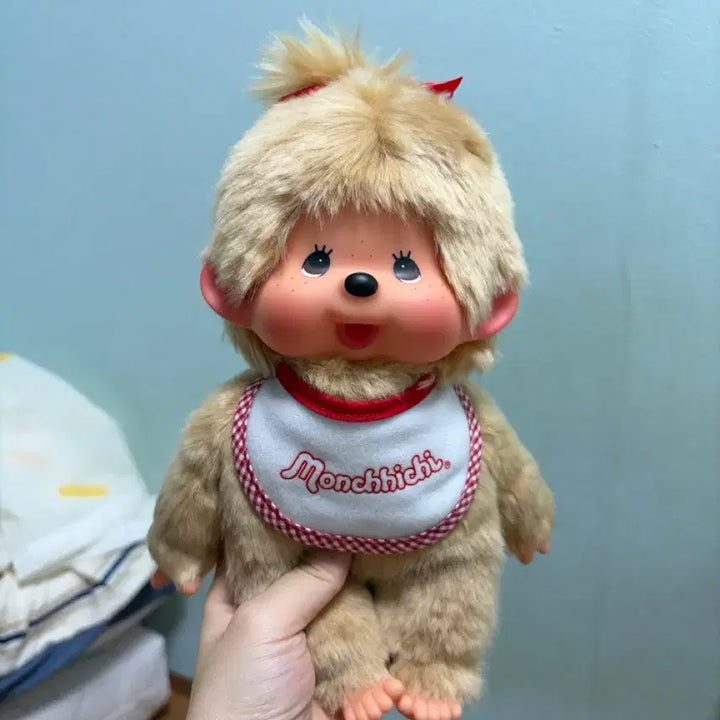 [BUNJANG] Monchhichi Standard Gold M Plush Doll / 기본 몬치치 골드 m 인형
