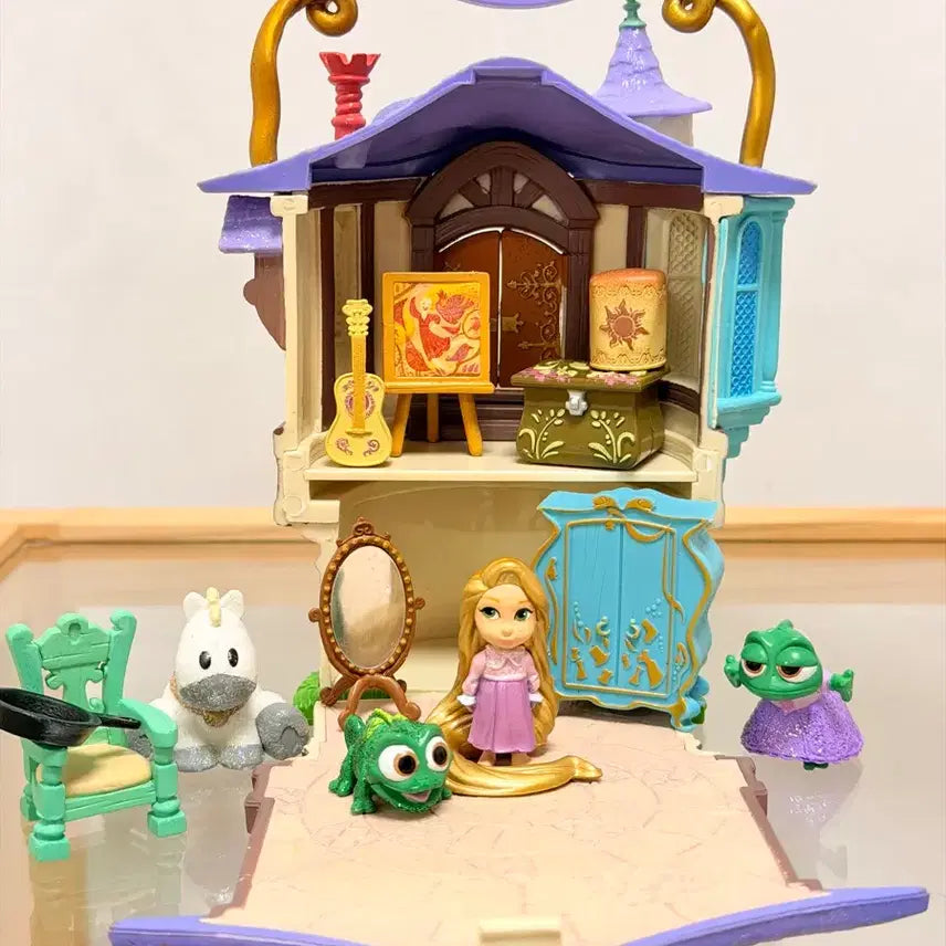 [BUNJANG] Disney Tangled Princess Rapunzel Castle Playset (13 Pieces) / 디즈니 라푼젤 마이크로 플레이세트 13종