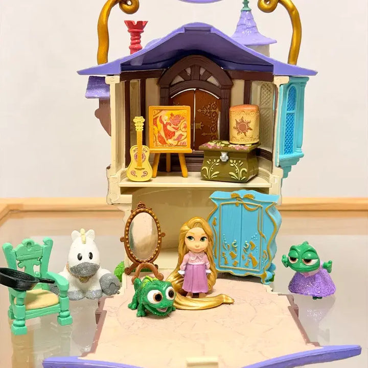 [BUNJANG] Disney Tangled Princess Rapunzel Castle Playset (13 Pieces) / 디즈니 라푼젤 마이크로 플레이세트 13종