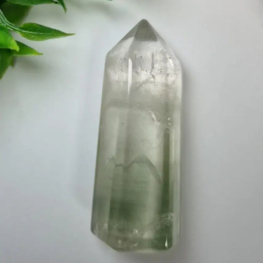 [BUNJANG] Natural Green Garden Quartz Point / 천연 그린 가든쿼츠 정원쿼츠 포인트