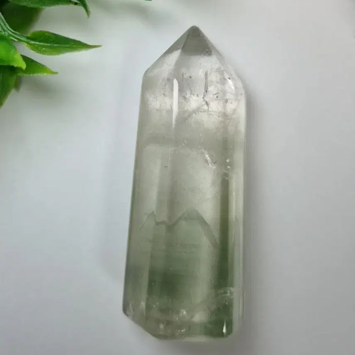 [BUNJANG] Natural Green Garden Quartz Point / 천연 그린 가든쿼츠 정원쿼츠 포인트