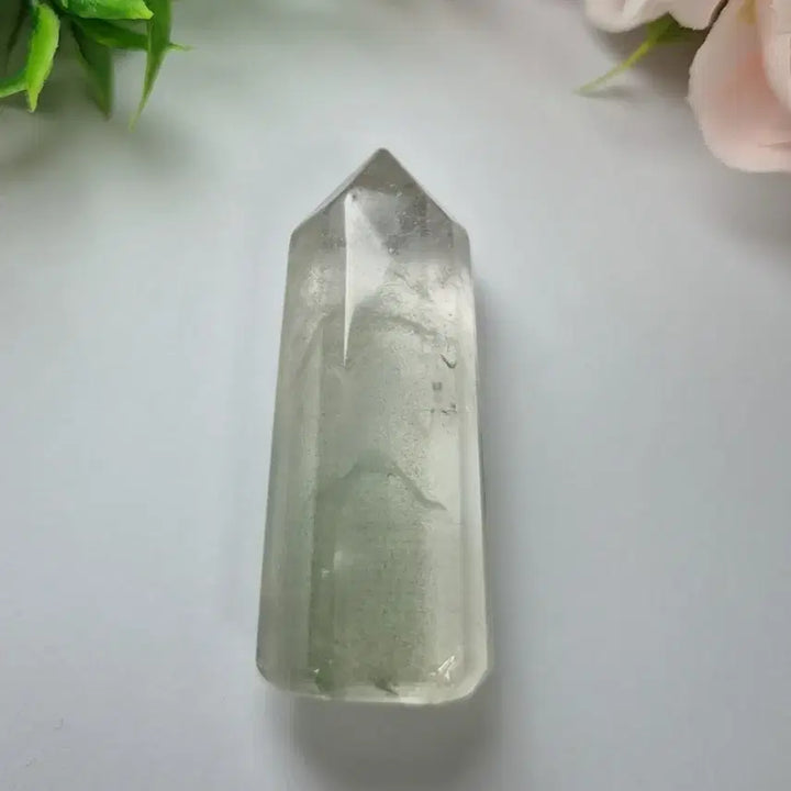 [BUNJANG] Natural Green Garden Quartz Point / 천연 그린 가든쿼츠 정원쿼츠 포인트