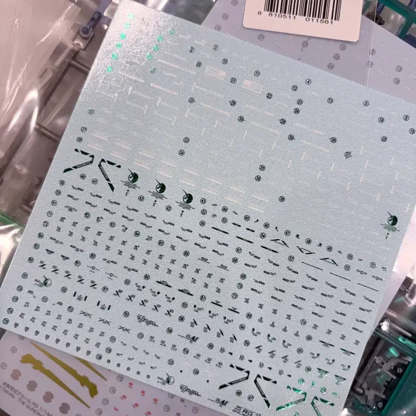 [BUNJANG] RG Unicorn Gundam Final Battle Special Coating Decal Set / RG 유니콘 최종결전형 스페셜 코팅 (델피 데칼 포함)