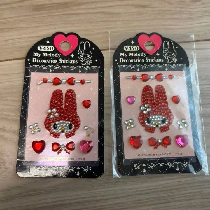[BUNJANG] Sanrio Retro My Melody Glitter Decoration Seal Stickers / 산리오 레트로 고전 마이멜로디 마멜 반짝이 데커레이션 비즈 씰스티커
