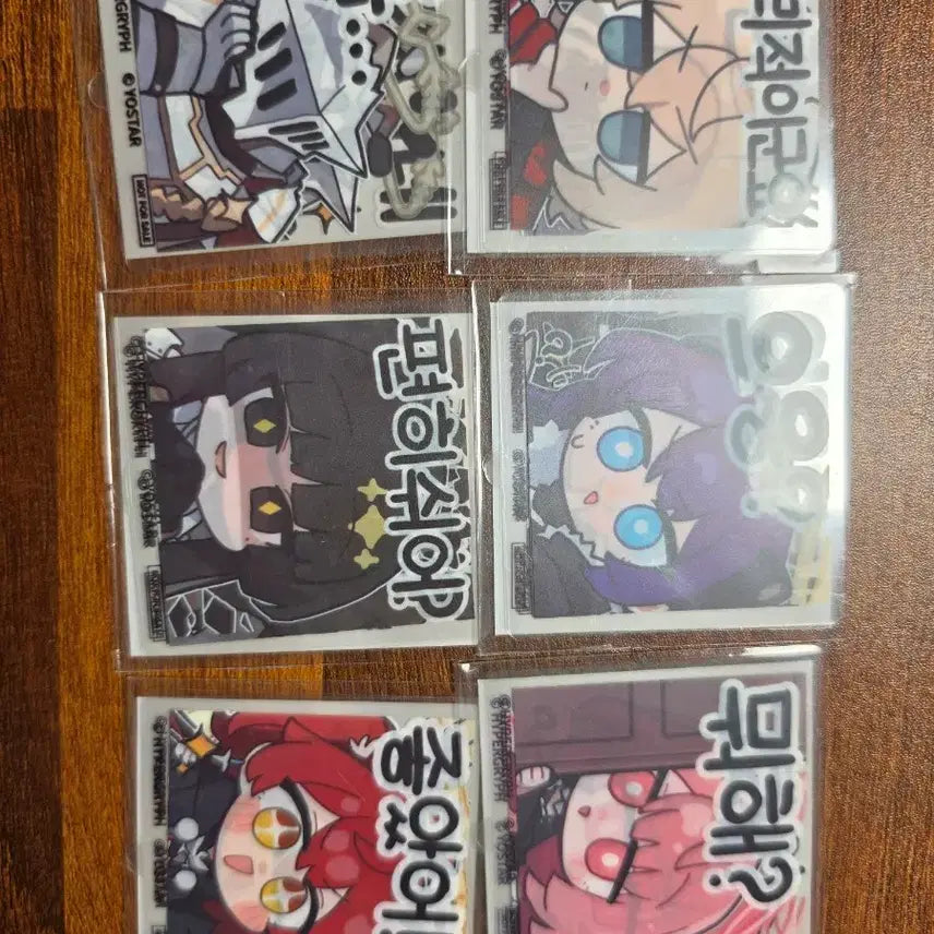 [BUNJANG] Arknights Emoticon Sticker Set (6 Types) / 명일방주 이모티콘 스티커 세트 6종