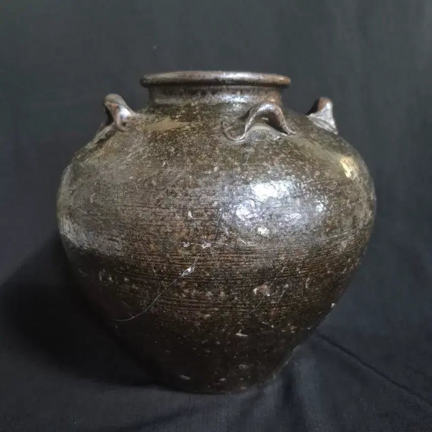 [BUNJANG] Three-Eared Onggi Jar / 옹기 삼이호 단지 항아리