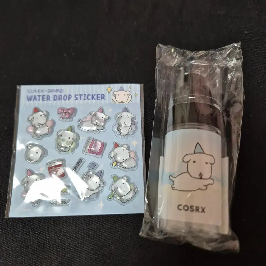 [BUNJANG] COSRX x Ganady Water Drop Sticker &amp; Mist Bottle (Sealed) / [미개봉] 코스알엑스 x 가나디 워터 드롭 스티커 &amp; 미스트 용기 공병
