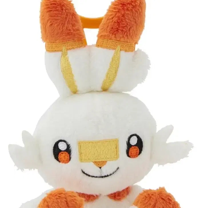 [BUNJANG] Pokemon Scorbunny Carabiner Mascot Plush Keychain (Sealed) / [미개봉] 포켓몬스터 염버니 카라비너 마스코트 인형 키링