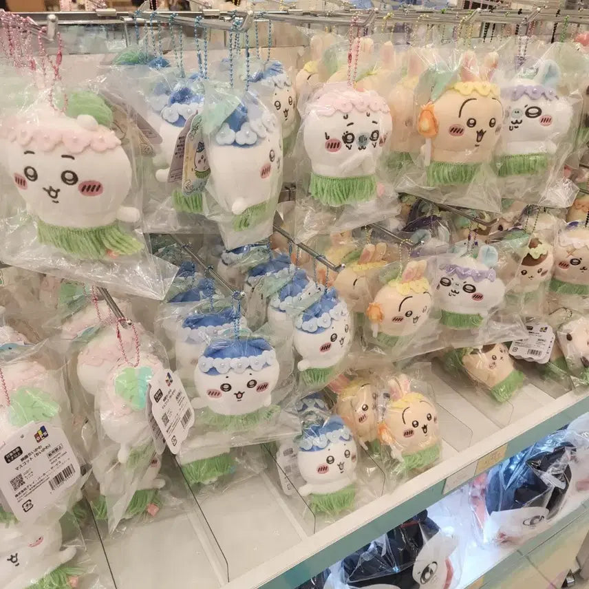 [BUNJANG] Chiikawa Mermaid Island Pop-up Mascot Plush - Hachiware, Usagi, Kurimanju, Momonga / 치이카와 인어섬 팝업 마스코트 인형 하치와레 우사기 쿠리만쥬 모몽가