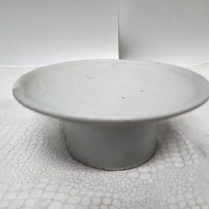 [BUNJANG] White Porcelain Pedestal Cup Stand / 백자 도자기 받침대 잔대