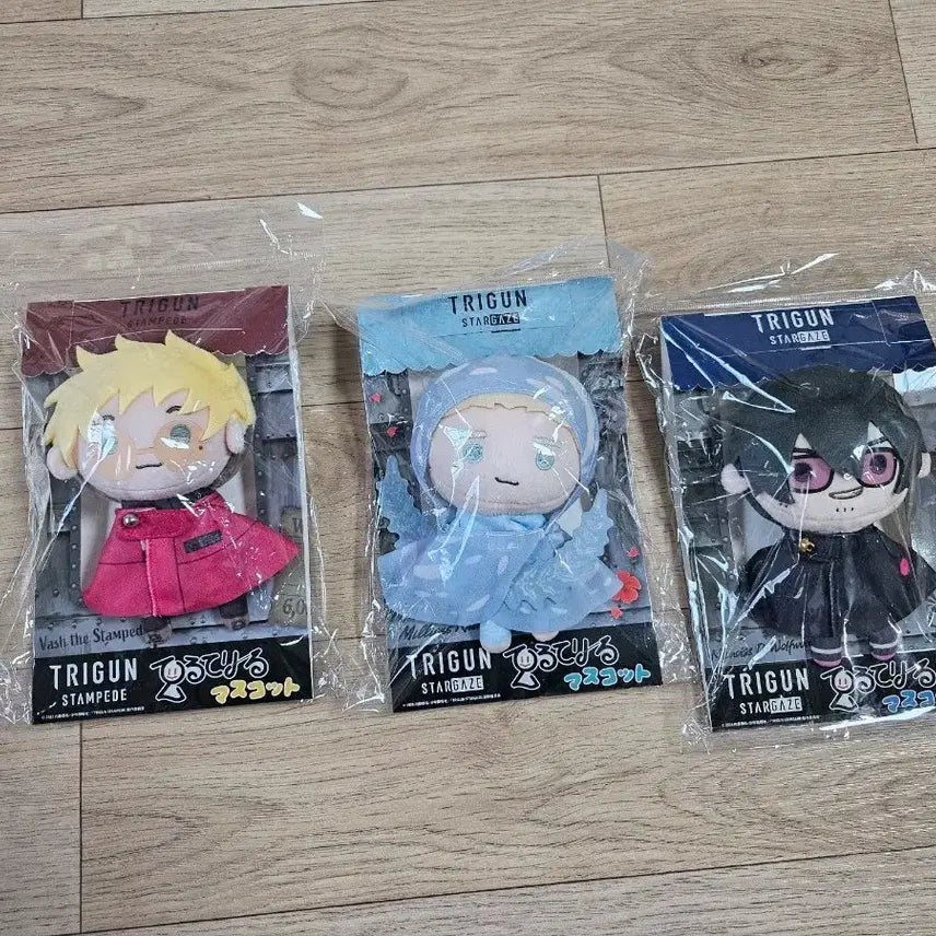 [BUNJANG] Trigun Stampede Teru Teru Ningyo 3 Types Bundle Set / 트라이건 스탬피드 테루테리루 인형 3종 일괄