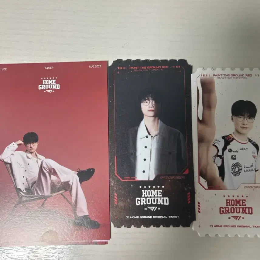 [BUNJANG] T1 Faker 3 Types Postcard + OT Set Home Ground / 페이커 3종 엽서+OT T1 HOME GROUND 티원 홈그라운드