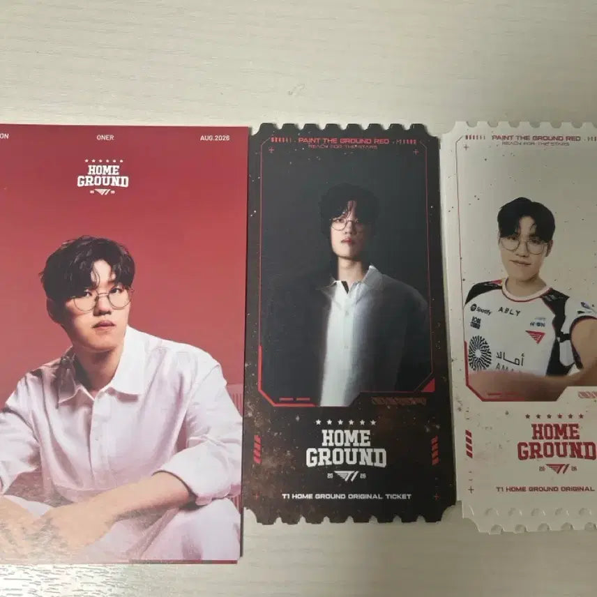 [BUNJANG] T1 Home Ground 3 Postcard Set / 오너 3종 엽서+OT T1 HOME GROUND 티원 홈그라운드