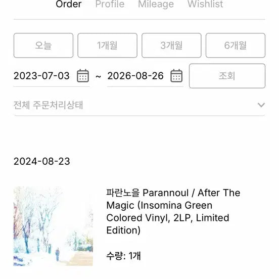 [BUNJANG] Parannoul After the Magic LP / 파란노을 after the magic LP