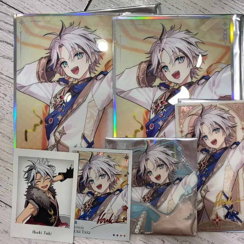 [BUNJANG] Ensemble Stars Ibuki Momohara Pop-up Shikishi, Dream Clear Card, Star Clear Card, Polaroid, 10th Anniversary Exclusive Bundle Set / 앙스타 이부키 모펀 팝업 색지 드림클카 별클카 폴라로이드 10주년 특전 일괄