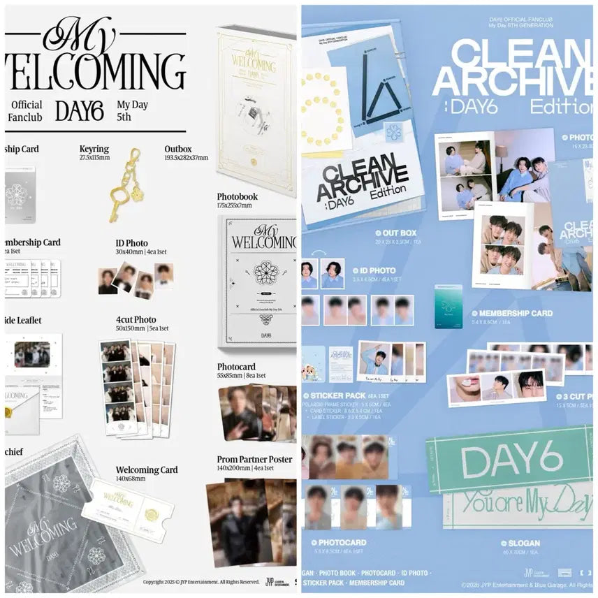 [BUNJANG] Day6 5th &amp; 6th Membership Kit (Sealed, Bundle Set) / 미개봉) 데이식스 5기,6기 키트 일괄