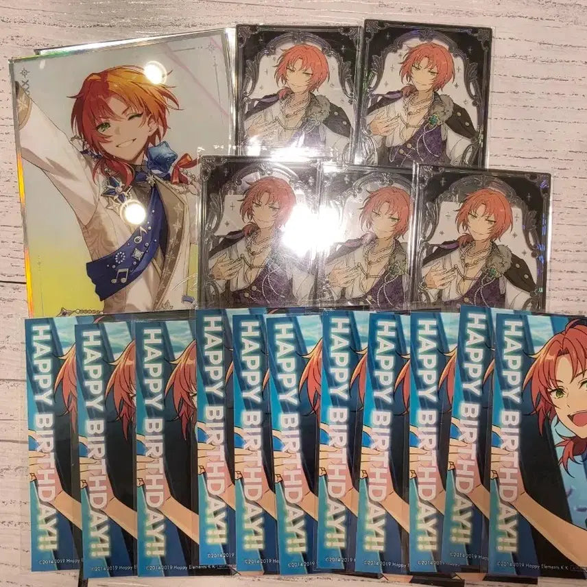 [BUNJANG] Ensemble Stars! Mobara Popup Color Paper Gallery Collection Card Birthday Postcard Set - Leo / 앙스타 모펀 팝업 색지 갤러리 컬랙션 카드 생일엽서 레오 일괄