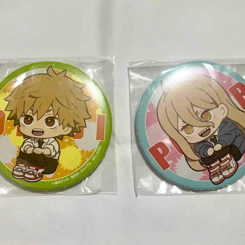 [BUNJANG] Chainsaw Man Denji Power Lookup Figure First Edition Special Edition Can Badge Bundle Set / 체인소맨 메가하우스 공안 덴지 파워 룩업 피규어 초판 특전 캔뱃지 미개봉