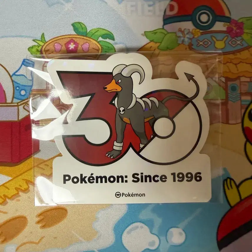 [BUNJANG] Pokemon 30th Anniversary Sticker - Houndoom / 포켓몬스터 30주년 스티커 - 헬가