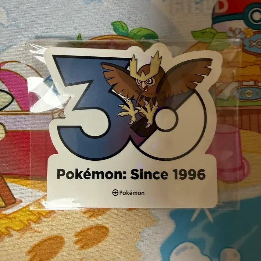 [BUNJANG] Pokemon 30th Anniversary Sticker - Yaboon / 포켓몬스터 30주년 스티커 - 야부엉