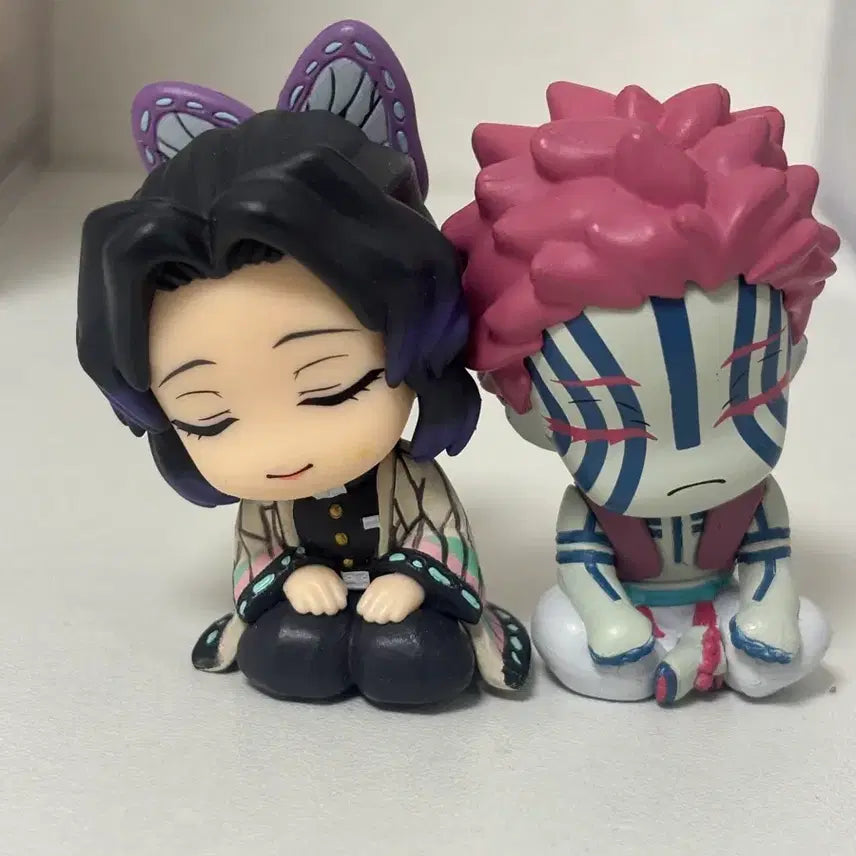 [BUNJANG] Demon Slayer Shinobu Akaza Shoulder Buddy Figure Set (Opened) / [개봉 및 단순 전시품]귀멸의 칼날 시노부 아카자 어깨쿵 피규어