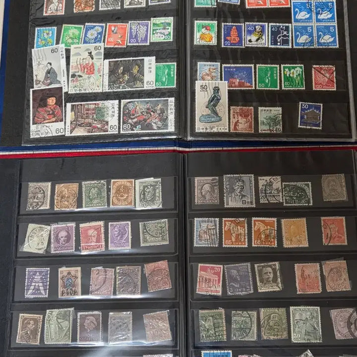 [BUNJANG] Stamp Album B Type Set (Red/Blue) / 우표 앨범 B타입 (레드/블루) 2권 일괄