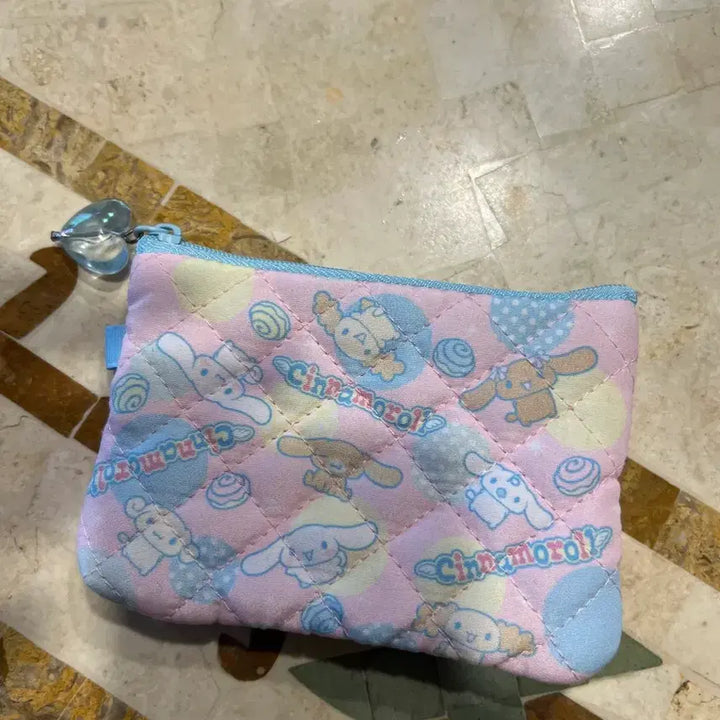 [BUNJANG] Cinnamoroll Pouch Pink / 모두의 퀄트? 시나모롤 퀄트 파우치 핑크
