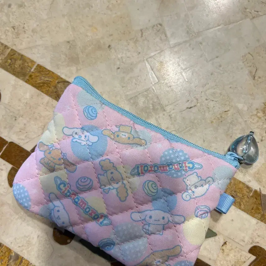 [BUNJANG] Cinnamoroll Pouch Pink / 모두의 퀄트? 시나모롤 퀄트 파우치 핑크