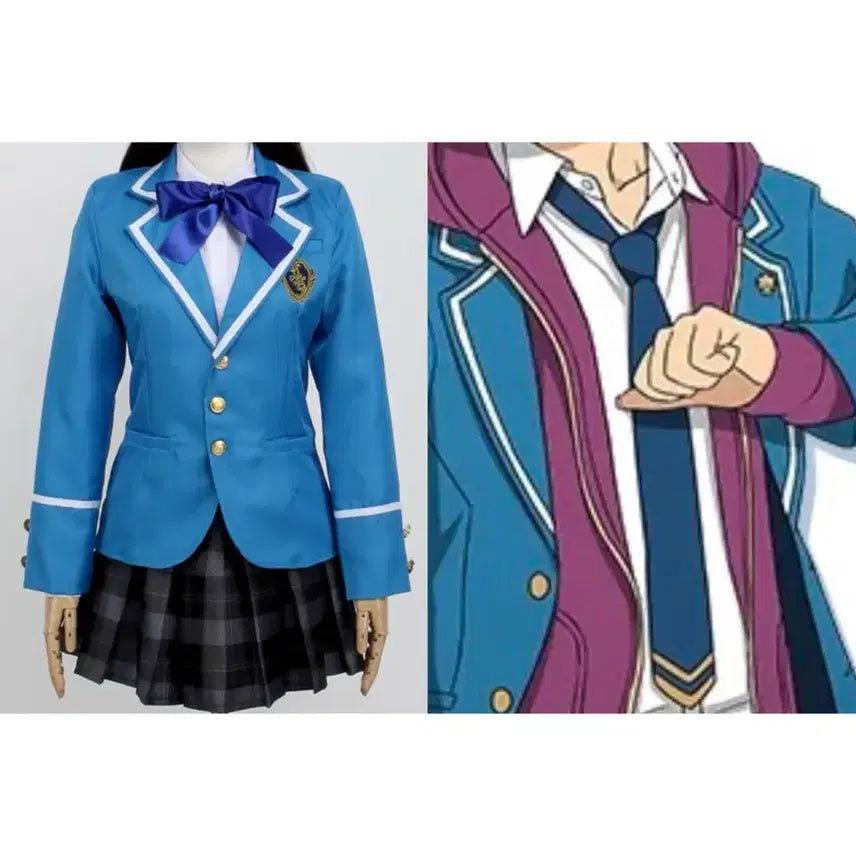[BUNJANG] Ensemble Stars Yumenosaki School Uniform Anzu Full Set Cosplay M Size / 앙스타 (현물)유메노사키 여성용 교복 안즈 풀세트 소장용 판매 앙상블스타즈 코스프레
