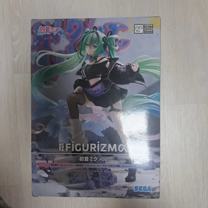 [BUNJANG] Sega Punk Miku Figure (Sealed) / 미개봉) 세가 펑크미쿠 피규어