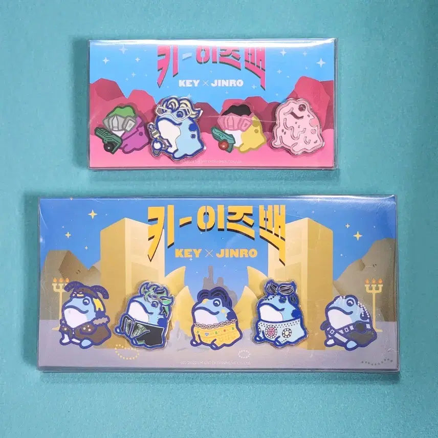 [BUNJANG] SHINee KEY Jinro Collaboration Kiizbac Badge Bundle Set / 샤이니 키 진로 키이즈백 뱃지 일괄 (포카x)
