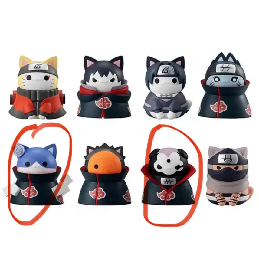 [BUNJANG] Akatsuki Narutoi Figures Bundle Set / 2개 일괄) 메가캣 나루토 아카츠키 피규어
