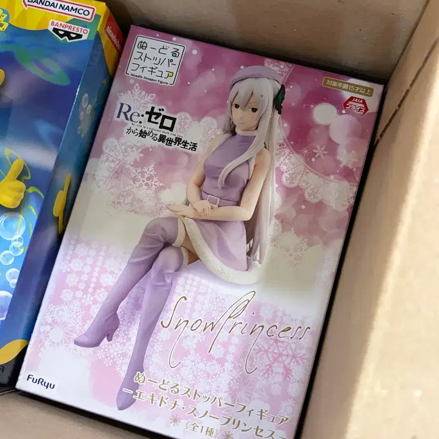 [BUNJANG] Re:Zero Snow Princess Echidna Noodle Stopper Figure (Sealed) / 미개봉) 리제로 스노우 프린세스 에키드나 누들스토퍼 피규어