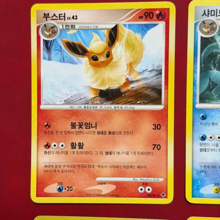 [BUNJANG] Pokemon Ancient Cards DP Eevee Evolution Set (7 Types) / 포켓몬 고대 카드 dp 이브이 진화 세트 7종 (에브이, 글레이시아, 리피아, 부스터 등)