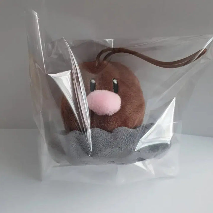 [BUNJANG] Pokemon Diglett Plush Keychain / [미사용] 포켓몬스터 디그다 인형 키링