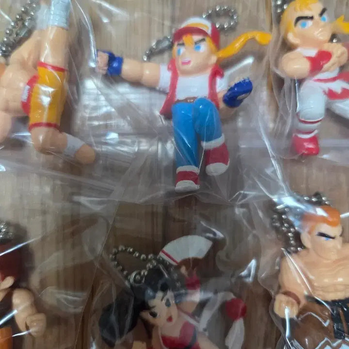 [BUNJANG] Fatal Fury Character Figure Keychain Set (6 Types) / 아랑전설 피규어 열쇠고리 6종 세트 테리 앤디 죠 마이 기스 등
