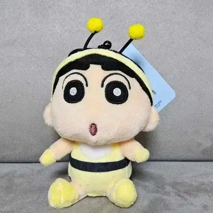 [BUNJANG] Crayon Shin-chan Honey Bee Shin-chan 13cm Keyring Plush / 정품 짱구는못말려 꿀벌 짱구 13cm 키링 인형
