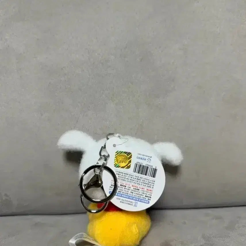 [BUNJANG] Crayon Shin-chan Shiro Detective Version 8cm Keychain Doll / 정품 짱구는못말려 흰둥이 탐정 버전 8cm 키링 인형