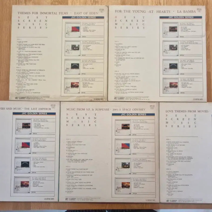 [BUNJANG] Best Screen Music Series 1-5 LP Bundle Set / [OST] Best Screen Music Series 1~5 LP 5종 일괄
