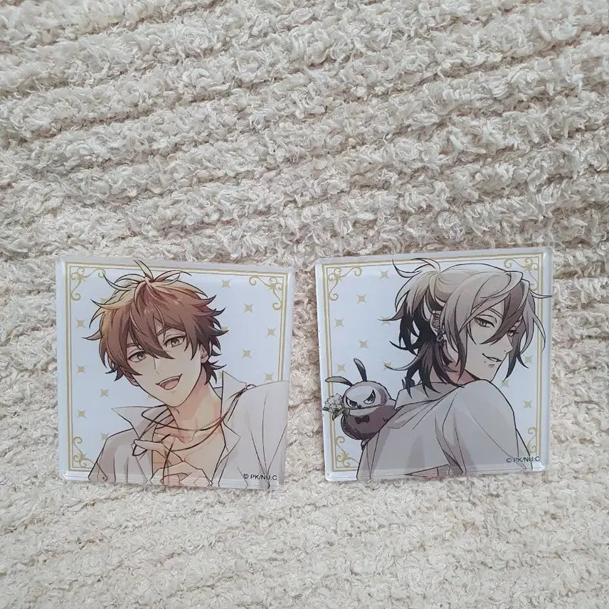 [BUNJANG] NU CARNIVAL 2nd Anniversary Square Badge Set - Eight &amp; Ray Bundle Set / 누카니발 2주년 사각뱃지 에이트 레이 일괄