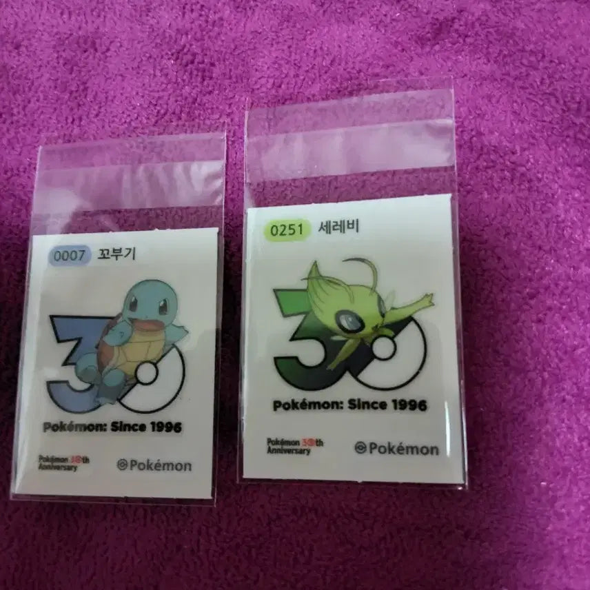 [BUNJANG] Pokemon 30th Anniversary Stickers / 포켓몬 띠부씰 신상 30주년 판매