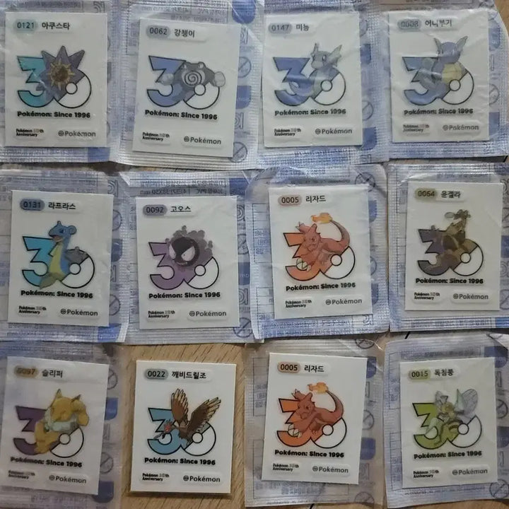 [BUNJANG] Pokemon 30th Anniversary Logo New Sticker / 포켓몬 30주년로고 신상띠부씰